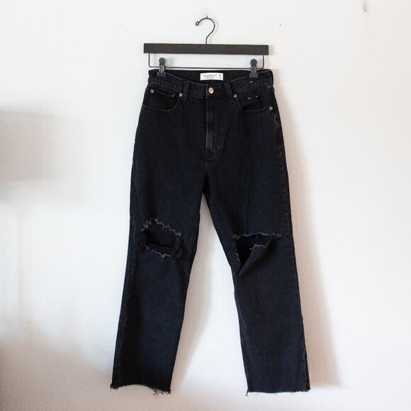 Abercrombie And Fitch The Ankle Straight Ultra High Rise Jeans - Picture 1 of 4